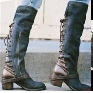 Navy suede Coal by Freebird. Please see pictures for details